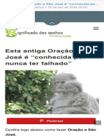 Esta Antiga Oração A São José É "Conhecida Por Nunca Ter Falhado"