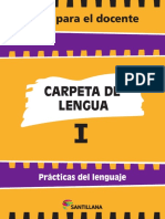 Carpeta de Lengua I Para El Docente