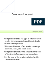 1.4 Compound Interest