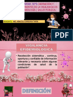 Semana Nº3 - Definición y Componentes de La Vigilancia en Epidemiología (Salud Pública)