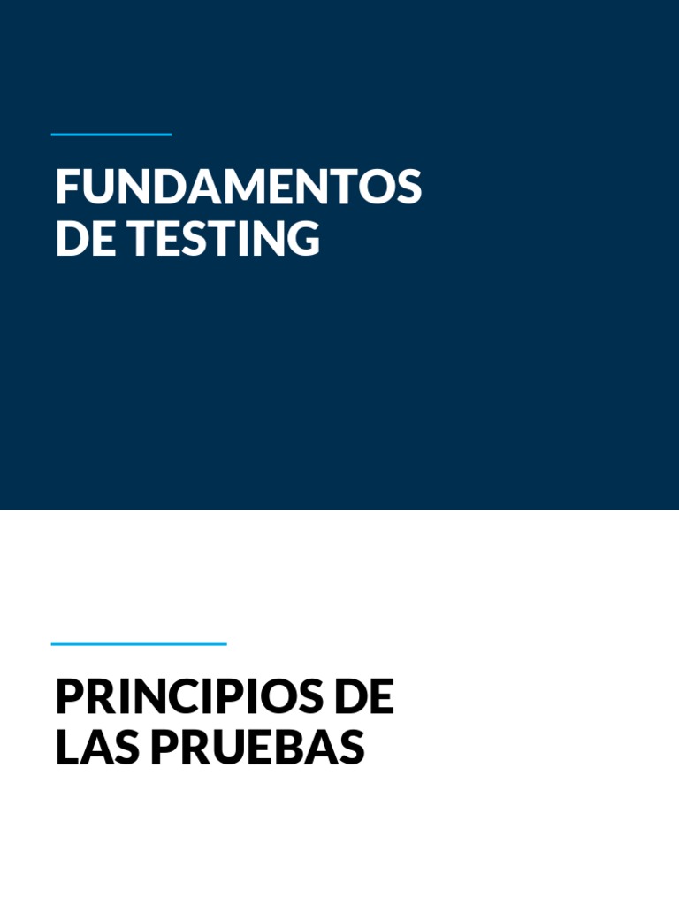 Estrategias y Principios de Testing | PDF | Pruebas de software | Software