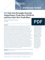 Working Paper: East Asia Decouples From The United States: Trade War, COVID-19, and East Asia's New Trade Blocs