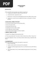 Understanding The Self B.Sociology