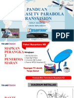Cara Mudah Instalasi TV Parabola Transvision Nusantara HD Di Measat-3b