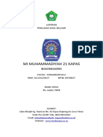 Laporan Penilaian Hasil Belajar MI Muhammadiyah 21 Kapas
