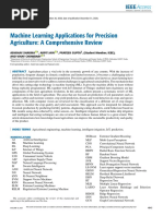 Machine Learning Applications For Precision Agriculture