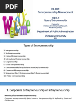 Topic 2 PA 403 Types of Entrepreneurship