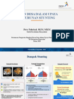 Peran Desa Dalam Upaya Penurunan Stunting