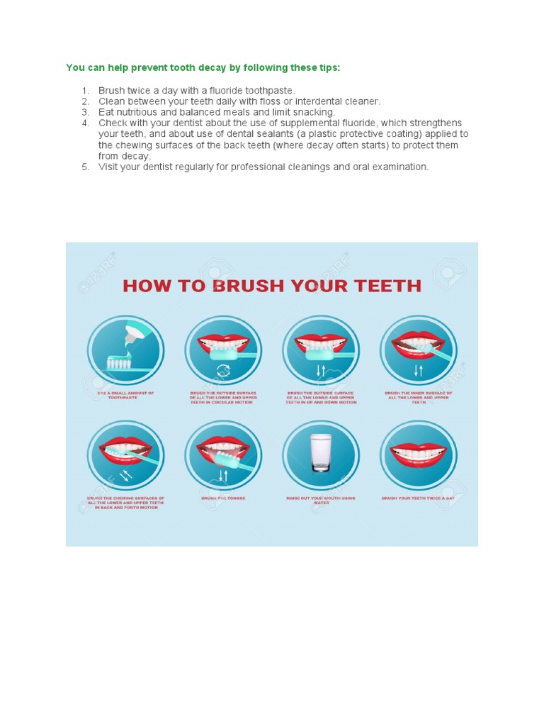 Text Tooth Decay Tips | PDF