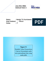 (Telah Direvisi) Hendy Tri K - Peruri - F - Tugas Kelas Mini MBA Eksklusif Sesi 2 - Hendytri Kur