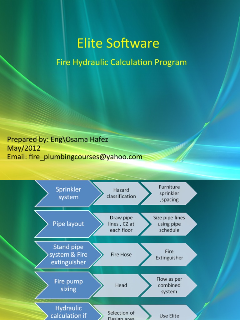 Elite Software Fire Hydraulic Calculation Program PDF Fire