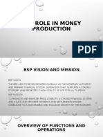Bsp Role in Money Production
