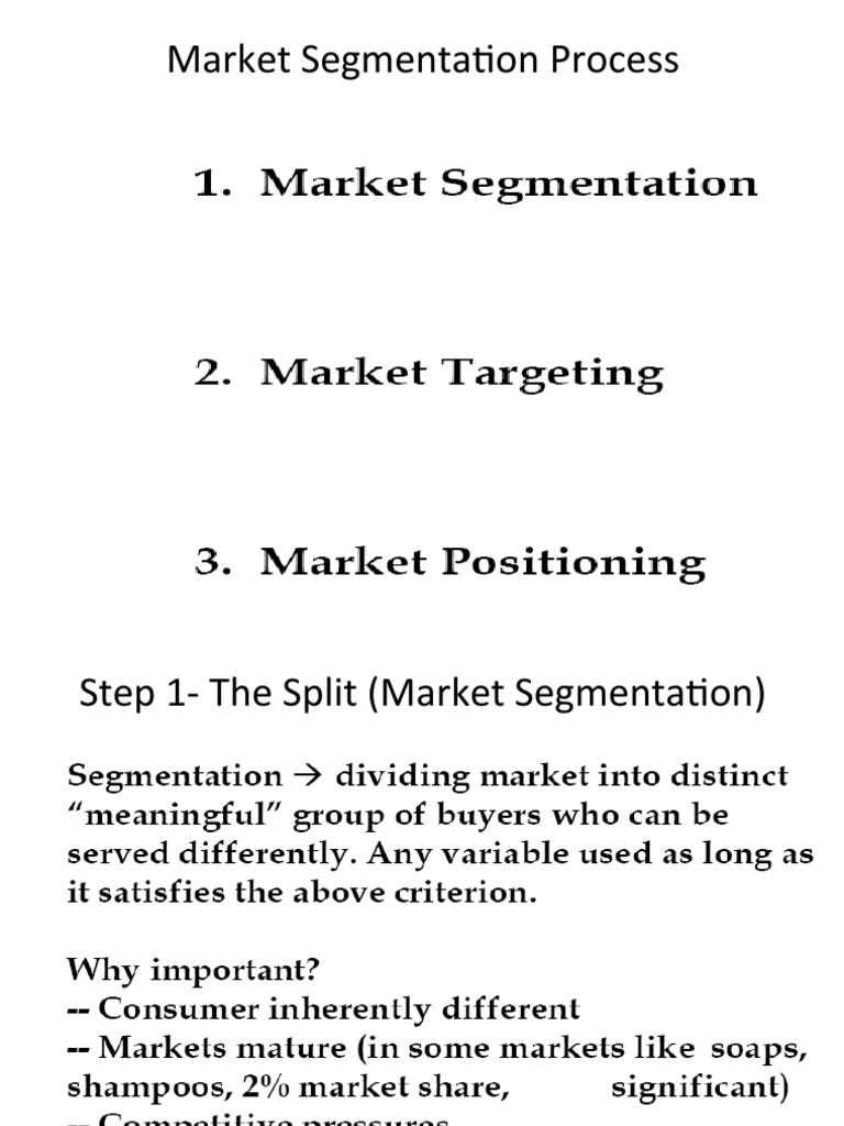Market Segmentation and Positioning Guide | PDF | Business