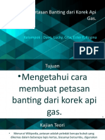 Laporan Percobaan Korek API Gas