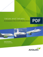 Values and Valuers: An Assessment of The Aircraft Valuation Business
