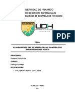 Planificación del informe pericial de enriquecimiento ilícito