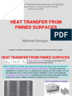 Heat transfer from finned surfaces