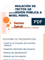 18598535 Proyecto de Inversion en El Sector Salud I