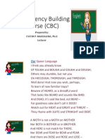 Competency Building Course (CBC) : Prepared By: Evelyn P. Magdalena, PH.D Lecturer