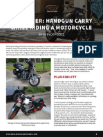 Easy Rider: Handgun Carry While Riding A Motorcycle: by Deryck Poole