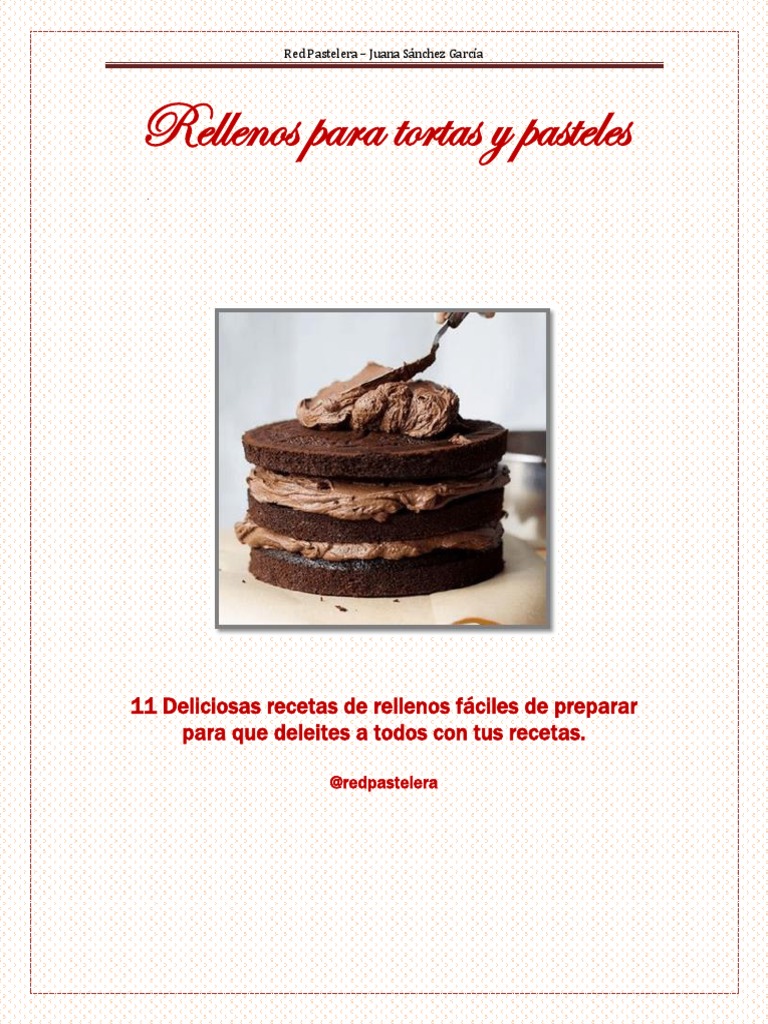 Recetario de Rellenos para Tortas | PDF | Postres | Crema