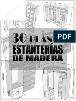30 Planos de Estanterías en Madera