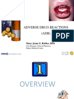 Adverse Drug Reactions (Adr) : Mary Jeane S. Robles, RPH