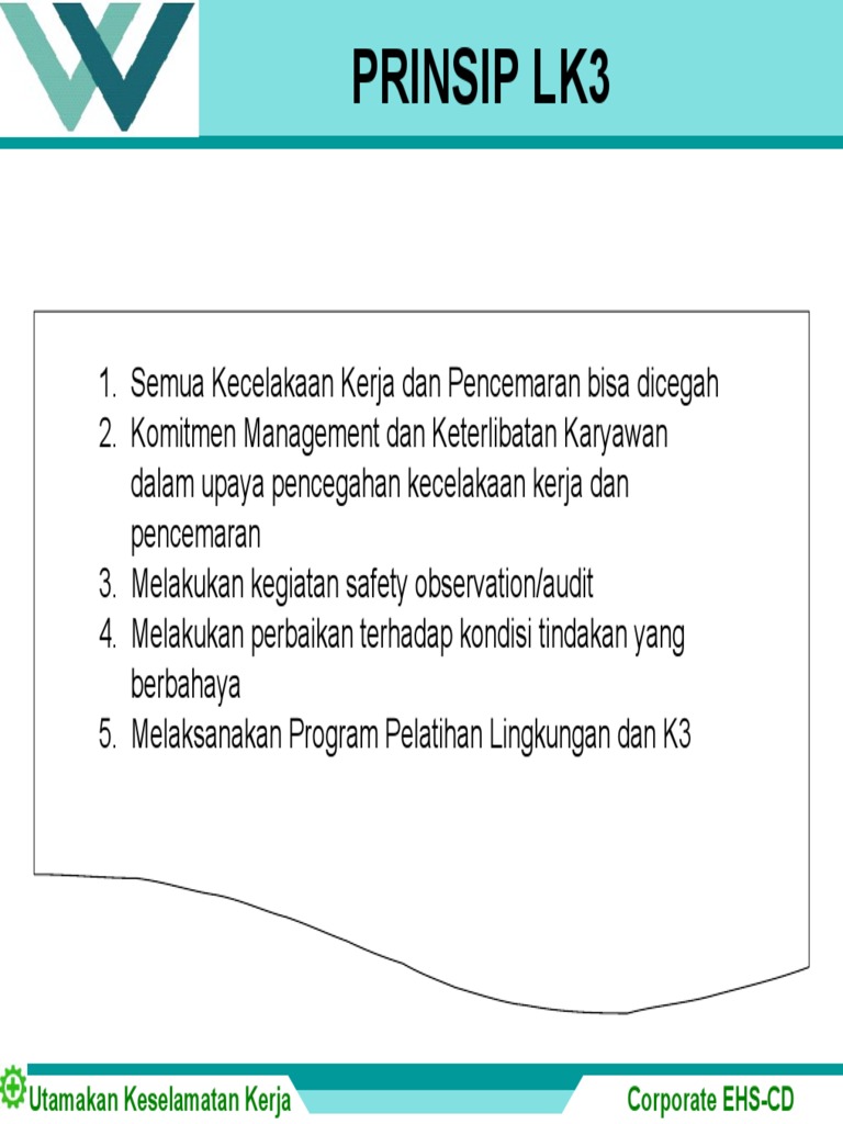 Pengelolaan LK3 di Perusahaan | PDF | Teknologi & Rekayasa