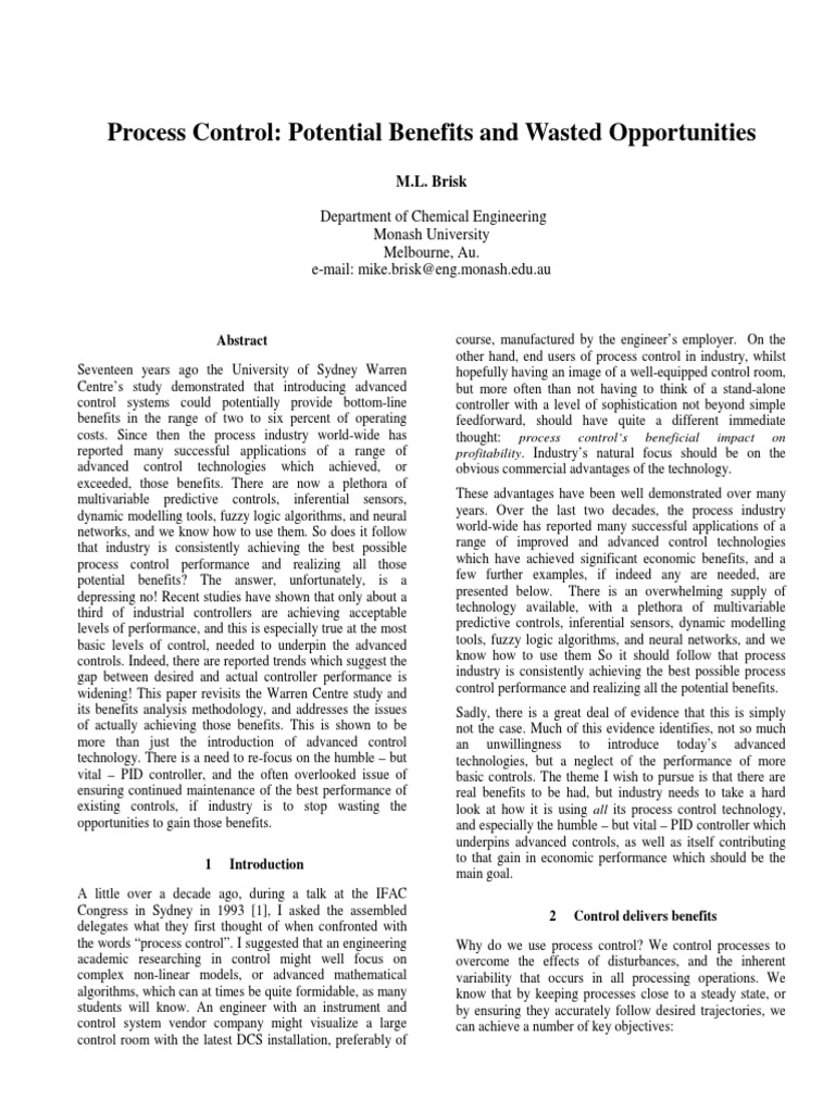 Maximizing Process Control Benefits | PDF | Normal Distribution ...