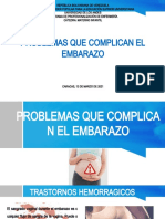 MATERNO INFANTIL - PROBLEMAS QUE COMPLICAN EL EMBARAZO