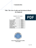 Title: The Role of Radio and Television in Rural Development