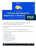 Affiliate Marketing For Beginners: 7 Steps To Success
