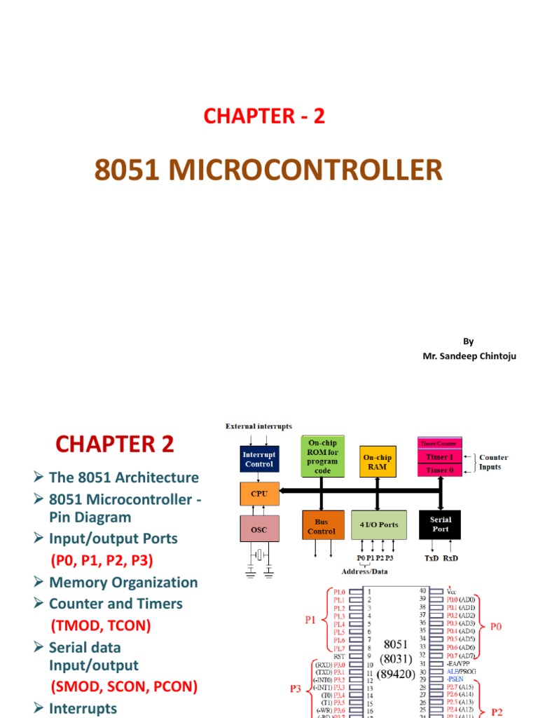 8051 Microcontroller Architecture Overview | PDF | Microcontroller ...