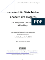 Mehrwert Für Gäste Bieten: Chancen Des Bloggens