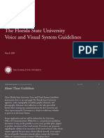 FSU Voice and Visual System Guidelines Summary