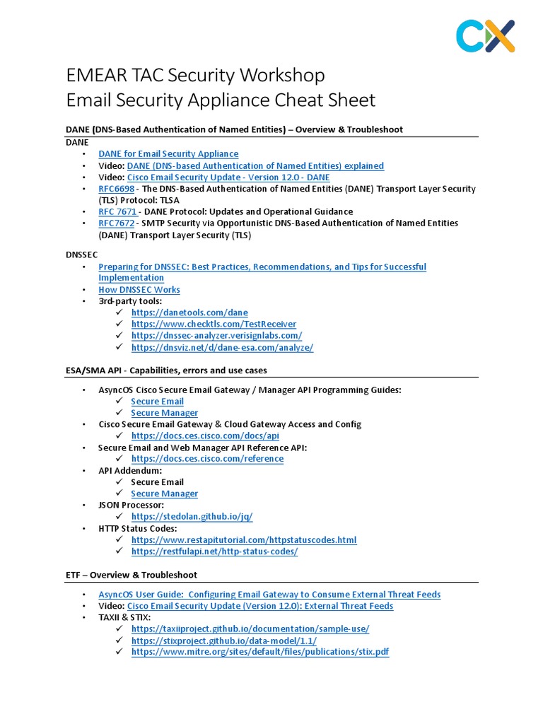ESA-Resources Cheat Sheet | PDF | Information Technology | Computer Science