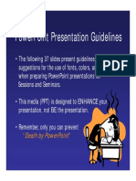 Powerpoint Guidelines