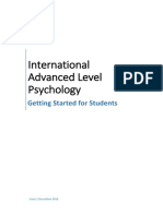 IAL Psychology Guide Getting Started for Students