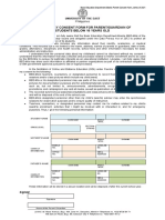 Data Privacy Consent Form For Parent/Guardian of Students Below 18 Years Old