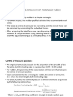 Calculation of Force & Torque On Non-Rectangular Rudder