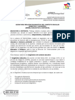 Guíon para Realizar Diagnóstico Del Contexto Escolar