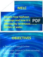 How typhoons develop and are affected by land and water