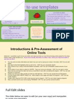 Pre Assessment of Tech Tools
