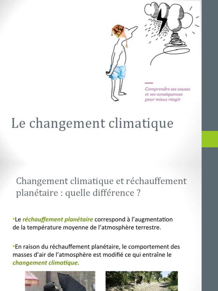 Causes et impacts du changement climatique | PDF | Changement ...