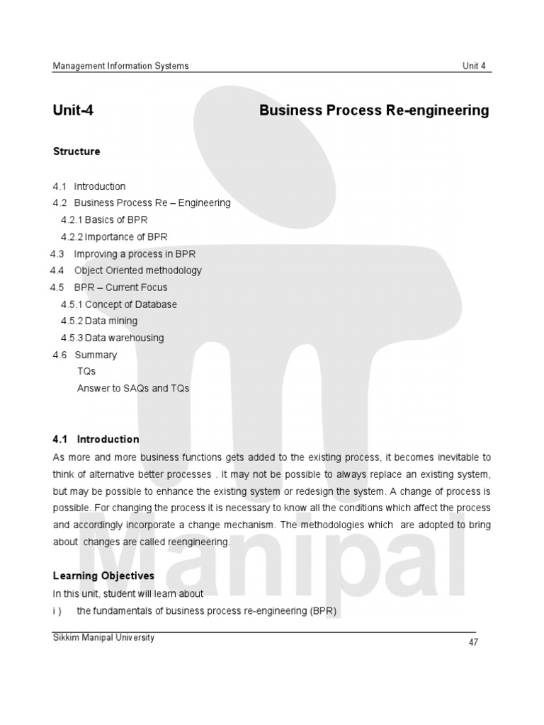 Business Process Reengineering Overview | PDF | Business Process ...