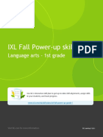 IXL ELA IXL Fall Power Up Grade 1