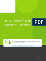 IXL Fall Power-Up Skill Plan: Language Arts - 2nd Grade