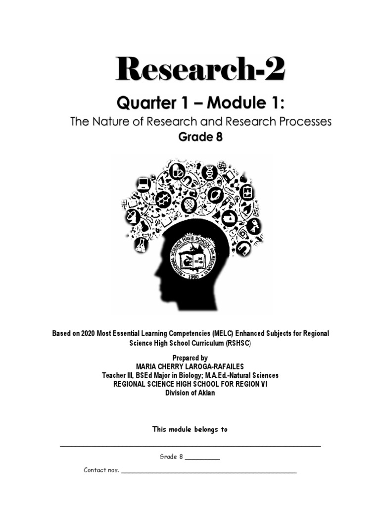 Grade 8 Research Module Overview | PDF | Science | Experiment