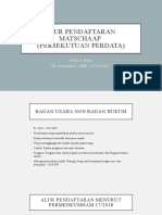 Alur Pendaftaran Matschaap (Persekutuan Perdata) - Danial - 032114253022