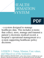 Health Information System Lesson 1